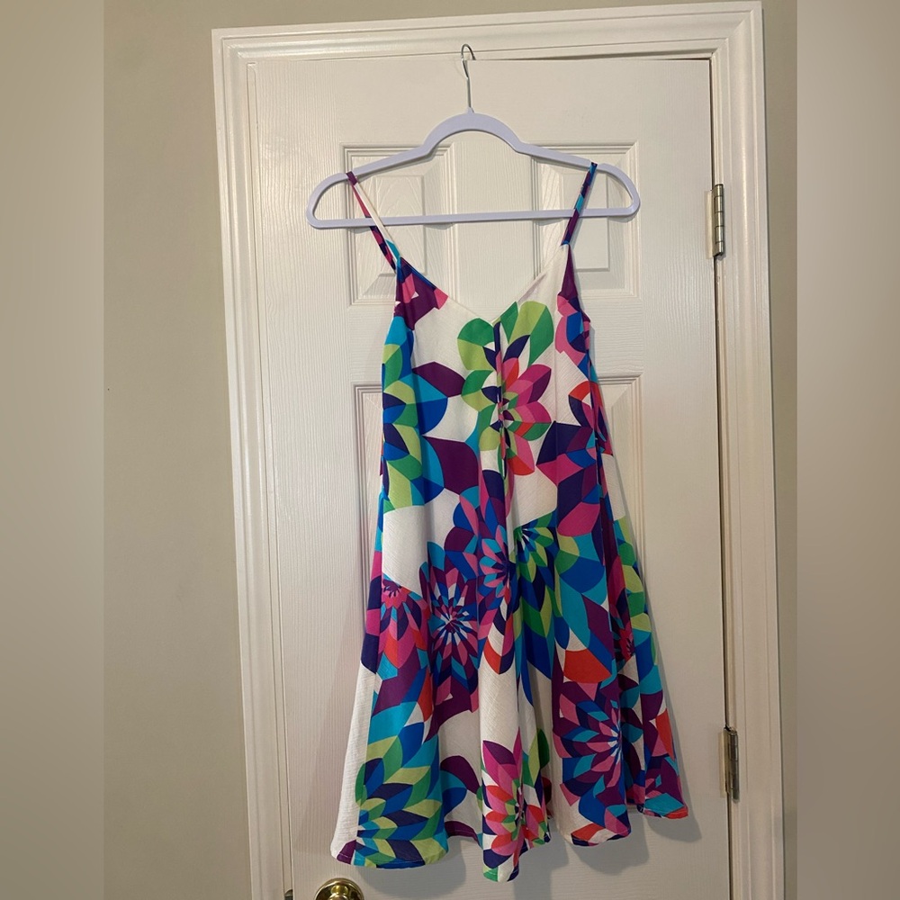 JB Julie Brown NYC Fun Bright Geometric Dress Size 2
